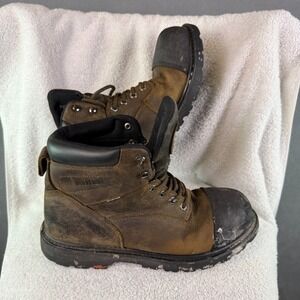 Wolverine Men's Boots Rig Floorhand Waterproof 6" Work Leather 11 EW Steel Toe
